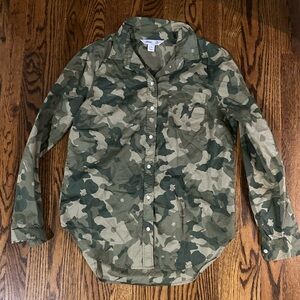 Old Navy Camouflage Button Down Shirt